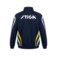 Sportowa bluza tenisowa STIGA Vigour w kolorze granatowym - widok z tyłu